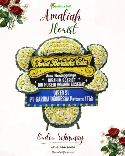 Papan Bunga Duka di Petiga
