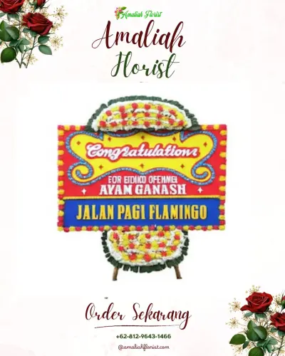 Bunga Papan Congratulation di Petiga